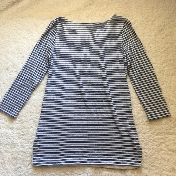 Ann Taylor Loft slit neck striped tunic - Picture 7 of 8